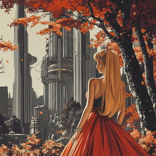 Silhouette Zenography style, Midjourney V6.1: retro fairy-tale illustration