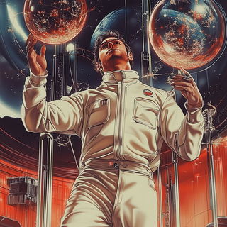 Silhouette Zenography style, Midjourney V6.1: editorial illustration for popular scientific magazine cover