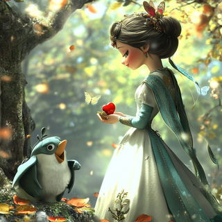 Botanoballet style, Midjourney V6.1: retro fairy-tale illustration