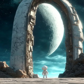 Botanoballet style, Midjourney V6.1: cinematic shot from sci-fi movie