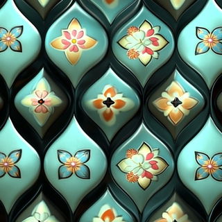 Botanoballet style, Midjourney V6.1: creative pattern composition