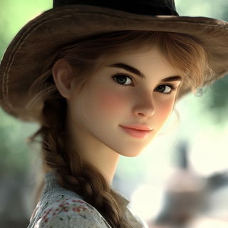 Botanoballet style, Midjourney V6.1: photographic portrait of female protagonist