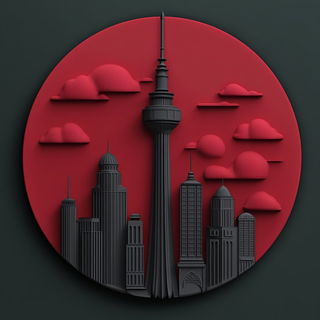 Basaltflare Stratigraphy style, Midjourney V6.1: bold minimalist logo design for Istanbul city municipal services