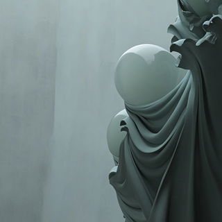 Folkbrute Theatrics style, Midjourney V6.1: abstract 3D render