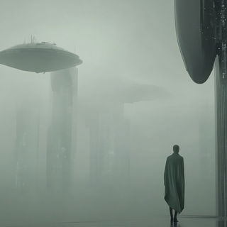 Folkbrute Theatrics style, Midjourney V6.1: cinematic shot from sci-fi movie