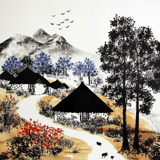 Woodland Cinemanga style, Midjourney V6.1: traditional folk art