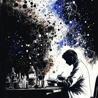 Woodland Cinemanga style, Midjourney V6.1: editorial illustration for popular scientific magazine cover