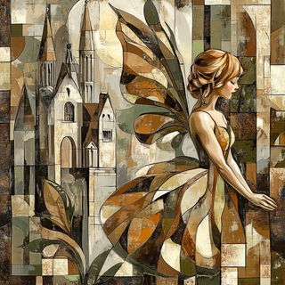 Atlascrash style, Midjourney V6.1: retro fairy-tale illustration