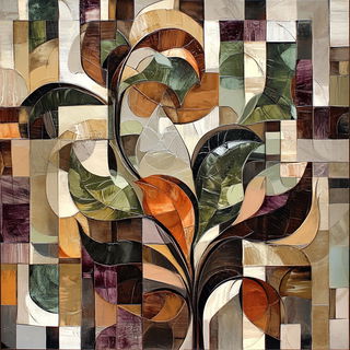 Atlascrash style, Midjourney V6.1: creative pattern composition