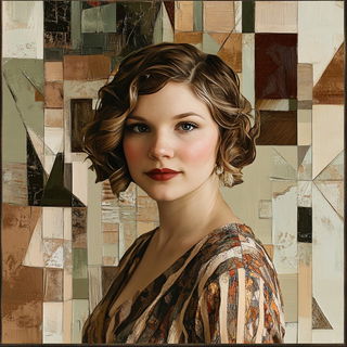 Atlascrash style, Midjourney V6.1: photographic portrait of female protagonist