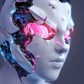 Planetary Cutbank style, Midjourney V6.1: abstract 3D render