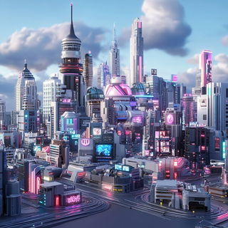 Planetary Cutbank style, Midjourney V6.1: megacity with futuristic bioarchitecture