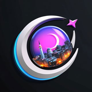 Planetary Cutbank style, Midjourney V6.1: bold minimalist logo design for Istanbul city municipal services