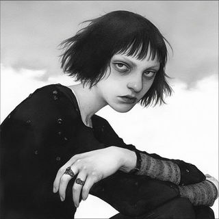 Contour Torsion style, Midjourney V6.1: black-and-white manga comic strip