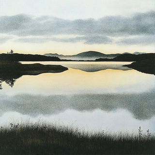Contour Torsion style, Midjourney V6.1: realistic landscape photograph of quiet dawn