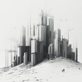 Canyonglow style, Midjourney V6.1: megacity with futuristic bioarchitecture