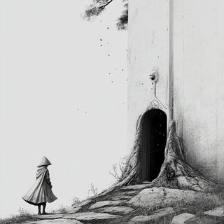 Canyonglow style, Midjourney V6.1: retro fairy-tale illustration