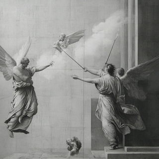 Canyonglow style, Midjourney V6.1: classical 18th-century oil painting