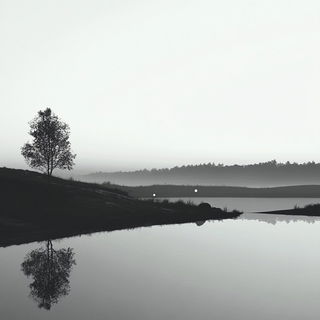 Canyonglow style, Midjourney V6.1: realistic landscape photograph of quiet dawn