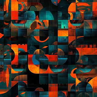 Architexture style, Midjourney V6.1: creative pattern composition
