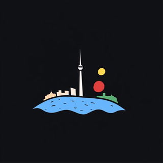 Chromacubist Folkcut style, Midjourney V6.1: bold minimalist logo design for Istanbul city municipal services