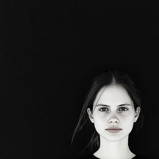 Lavender Toner Works style, Midjourney V6.1: photographic portrait of female protagonist