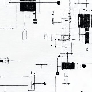 Lavender Toner Works style, Midjourney V6.1: technical infrastructure blueprint schematics