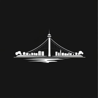 Chroma Curl Lithography style, Midjourney V6.1: bold minimalist logo design for Istanbul city municipal services