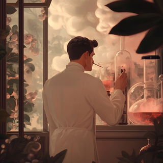 Chromalpine style, Midjourney V6.1: editorial illustration for popular scientific magazine cover