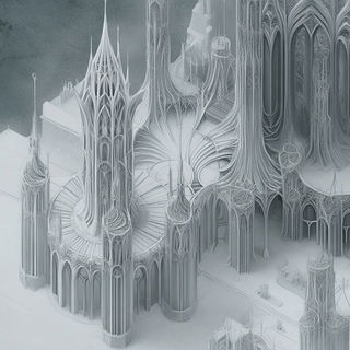 Cosmic Reliefcraft style, Midjourney V6.1: megacity with futuristic bioarchitecture