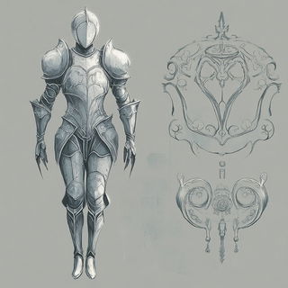 Cosmic Reliefcraft style, Midjourney V6.1: concept art character design of retropunk steam knight