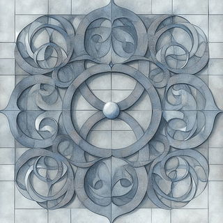 Cosmic Reliefcraft style, Midjourney V6.1: creative pattern composition