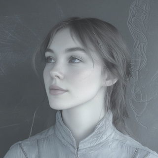 Cosmic Reliefcraft style, Midjourney V6.1: photographic portrait of female protagonist