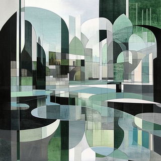 Archiburin style, Midjourney V6.1: megacity with futuristic bioarchitecture