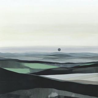 Archiburin style, Midjourney V6.1: realistic landscape photograph of quiet dawn