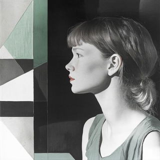 Archiburin style, Midjourney V6.1: photographic portrait of female protagonist