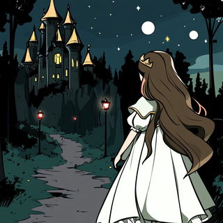Monolithomontage style, Midjourney V6.1: retro fairy-tale illustration