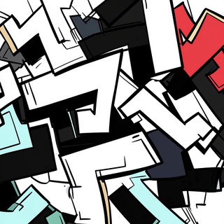 Monolithomontage style, Midjourney V6.1: typographic composition with large letters