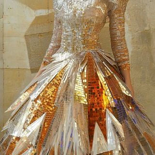 Cogpetal Storyworks style, Midjourney V6.1: haute-couture fashion outfit