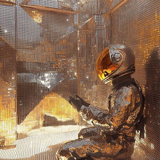 Cogpetal Storyworks style, Midjourney V6.1: cinematic shot from sci-fi movie