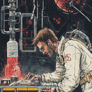 Glacier Splashism style, Midjourney V6.1: editorial illustration for popular scientific magazine cover