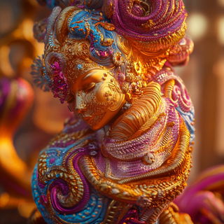 Solariscope style, Midjourney V6.1: abstract 3D render