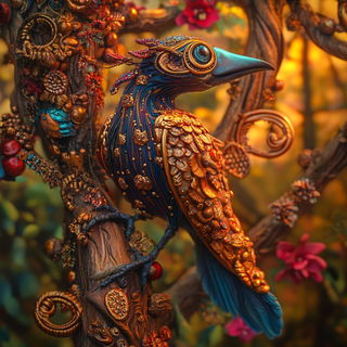 Solariscope style, Midjourney V6.1: traditional folk art