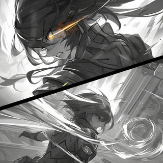 Cloudline Rococo style, Midjourney V6.1: black-and-white manga comic strip