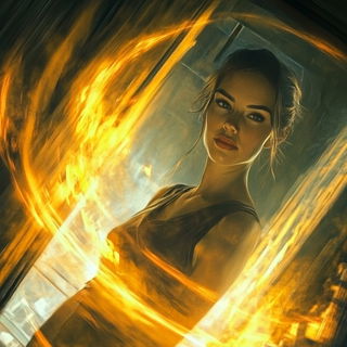 Cloudline Rococo style, Midjourney V6.1: photographic portrait of female protagonist