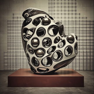 Cloudcandelabra style, Midjourney V6.1: abstract 3D render