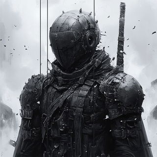 Shadow Dioramics style, Midjourney V6.1: concept art character design of retropunk steam knight