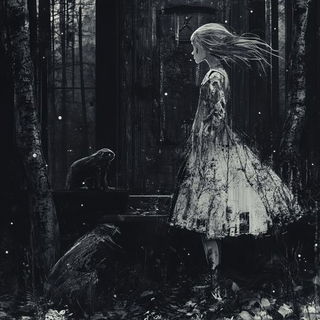 Shadow Dioramics style, Midjourney V6.1: retro fairy-tale illustration
