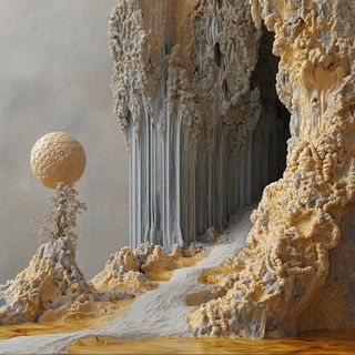 Peakimpression style, Midjourney V6.1: abstract 3D render