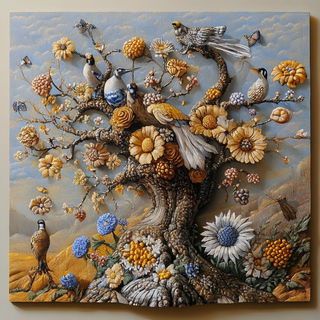 Peakimpression style, Midjourney V6.1: traditional folk art